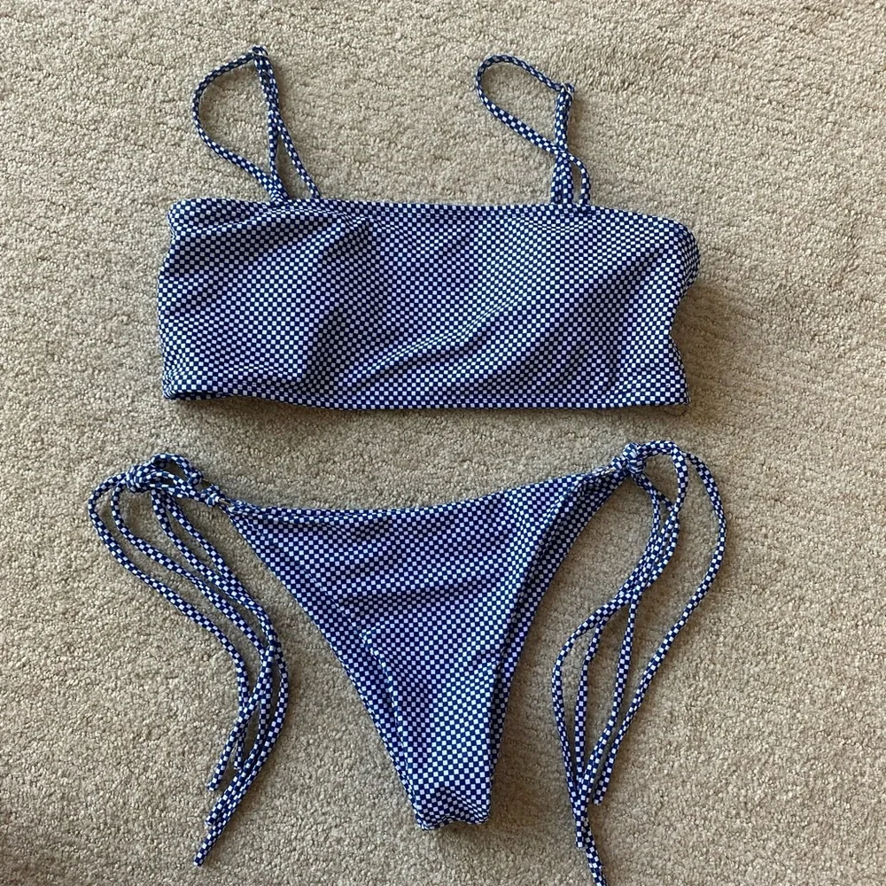 Checky Two Piece Bikini - Picture 1 of 4